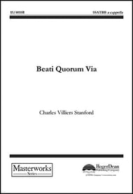 Beati Quorum Via SSATBB choral sheet music cover